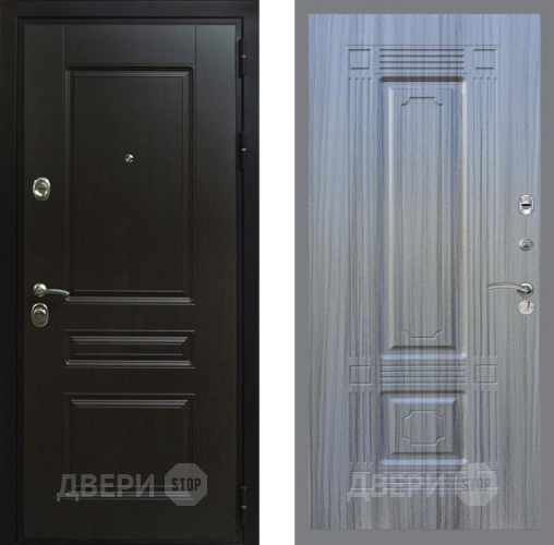 Входная металлическая Дверь Рекс (REX) Премиум-Н FL-2 Сандал грей в Электрогорске