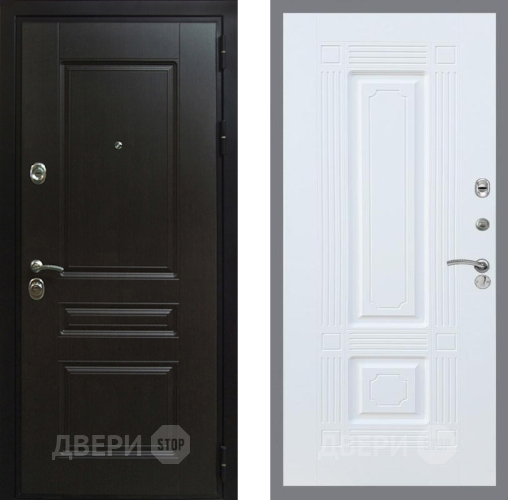 Входная металлическая Дверь Рекс (REX) Премиум-Н FL-2 Силк Сноу в Электрогорске
