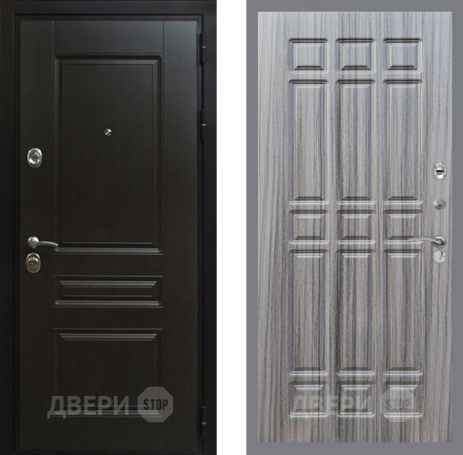 Входная металлическая Дверь Рекс (REX) Премиум-Н FL-33 Сандал грей в Электрогорске