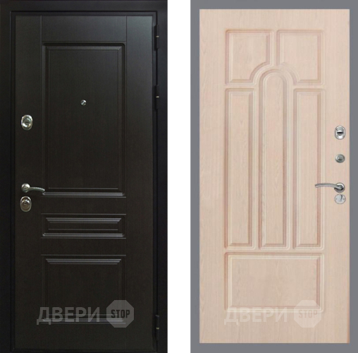 Входная металлическая Дверь Рекс (REX) Премиум-Н FL-58 Беленый дуб в Электрогорске