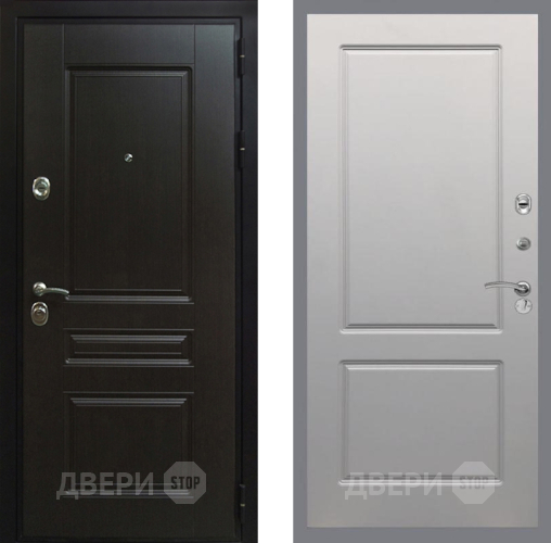 Входная металлическая Дверь Рекс (REX) Премиум-Н FL-117 Грей софт в Электрогорске