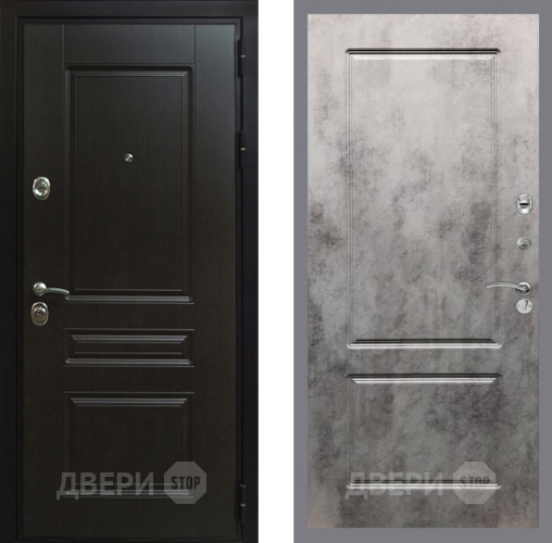 Входная металлическая Дверь Рекс (REX) Премиум-Н FL-117 Бетон темный в Электрогорске