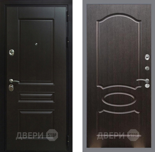 Входная металлическая Дверь Рекс (REX) Премиум-Н FL-128 Венге светлый в Электрогорске