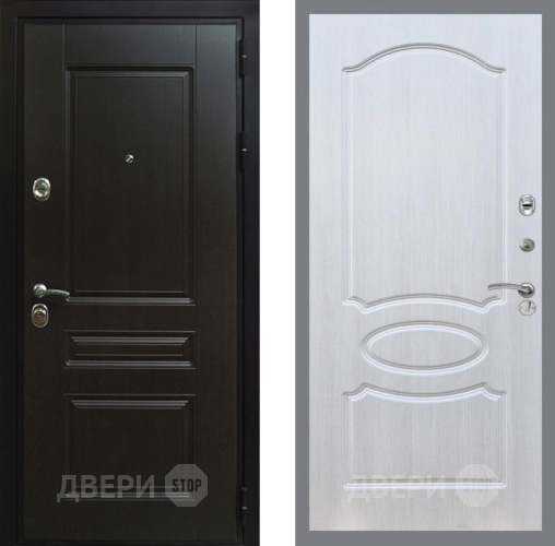 Входная металлическая Дверь Рекс (REX) Премиум-Н FL-128 Лиственница беж в Электрогорске