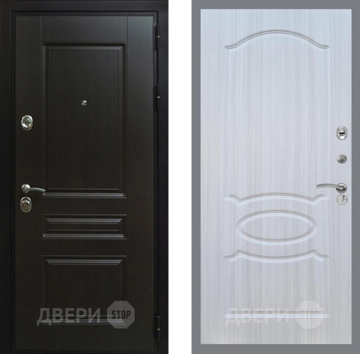 Входная металлическая Дверь Рекс (REX) Премиум-Н FL-128 Сандал белый в Электрогорске