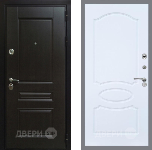 Входная металлическая Дверь Рекс (REX) Премиум-Н FL-128 Силк Сноу в Электрогорске