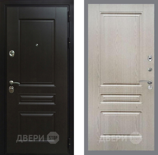 Входная металлическая Дверь Рекс (REX) Премиум-Н FL-243 Беленый дуб в Электрогорске