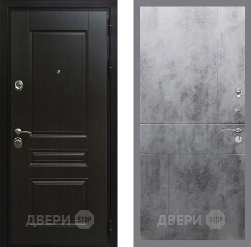Входная металлическая Дверь Рекс (REX) Премиум-Н FL-290 Бетон темный в Электрогорске