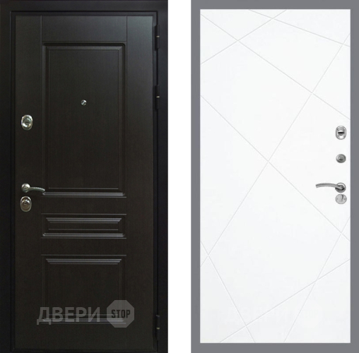 Входная металлическая Дверь Рекс (REX) Премиум-Н FL-291 Силк Сноу в Электрогорске
