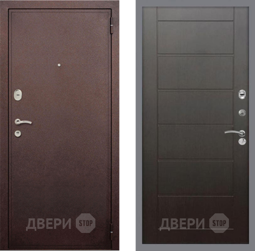 Входная металлическая Дверь Рекс (REX) 2 Медный Антик Сити Венге в Электрогорске