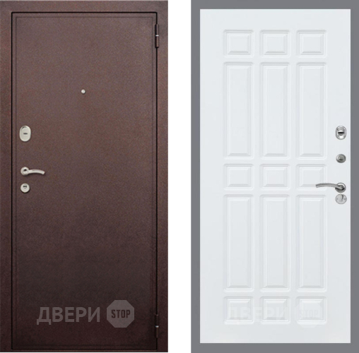 Дверь Рекс (REX) 2 Медный Антик FL-33 Силк Сноу в Электрогорске