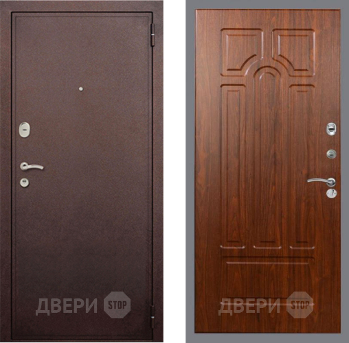 Входная металлическая Дверь Рекс (REX) 2 Медный Антик FL-58 Морёная берёза в Электрогорске