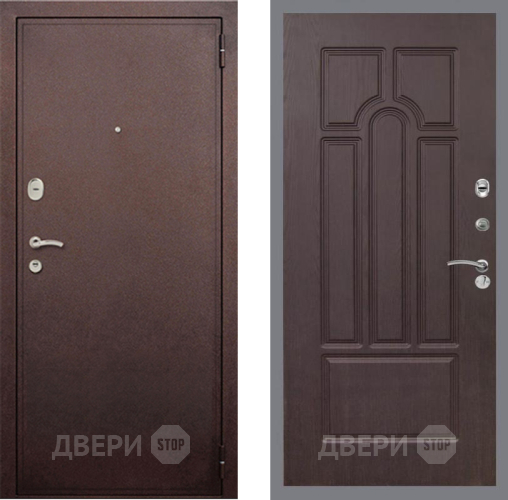 Входная металлическая Дверь Рекс (REX) 2 Медный Антик FL-58 Венге в Электрогорске