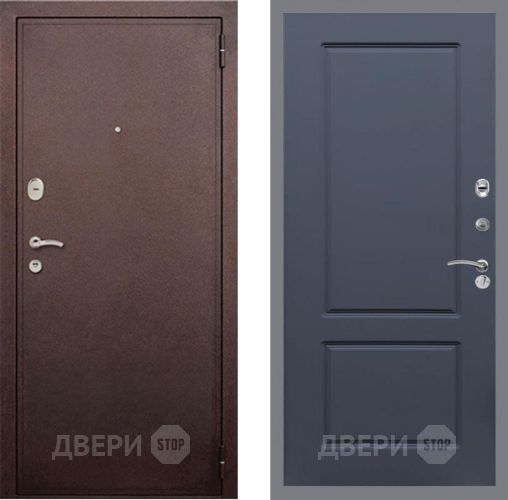 Входная металлическая Дверь Рекс (REX) 2 Медный Антик FL-117 Силк титан в Электрогорске