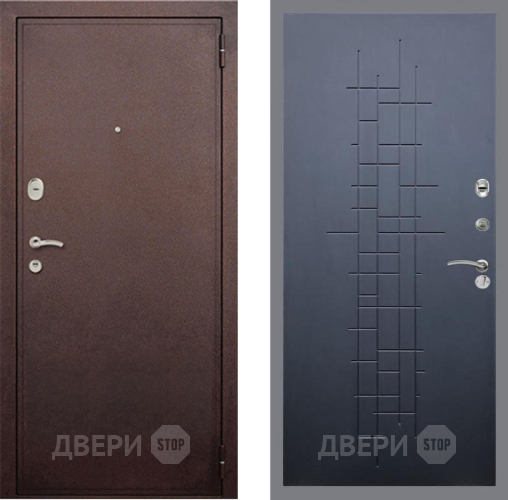 Входная металлическая Дверь Рекс (REX) 2 Медный Антик FL-289 Ясень черный в Электрогорске
