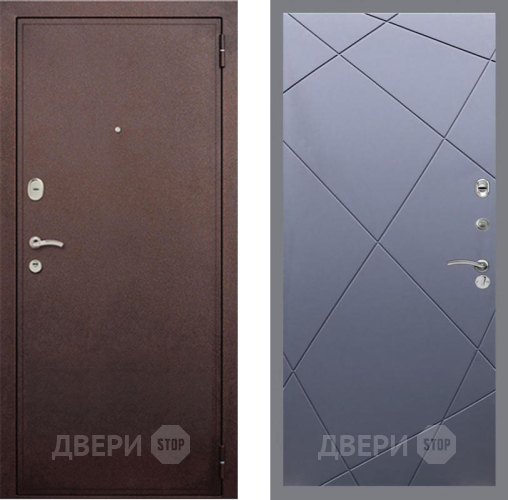 Входная металлическая Дверь Рекс (REX) 2 Медный Антик FL-291 Силк титан в Электрогорске