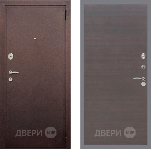 Дверь Рекс (REX) 2 Медный Антик GL венге поперечный в Электрогорске