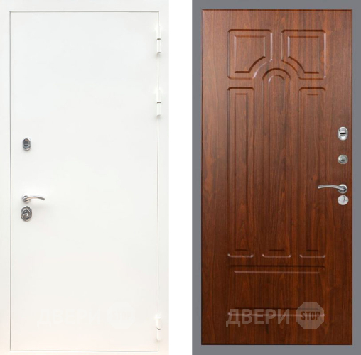 Входная металлическая Дверь Рекс (REX) 5 Белая Шагрень FL-58 Морёная берёза в Электрогорске