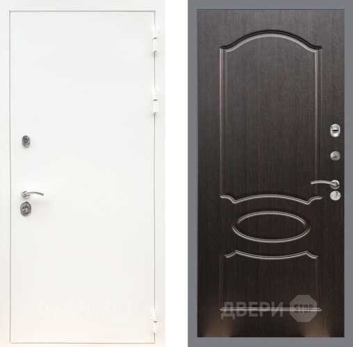Входная металлическая Дверь Рекс (REX) 5 Белая Шагрень FL-128 Венге светлый в Электрогорске