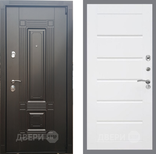 Входная металлическая Дверь Рекс (REX) 9 Сити Белый ясень в Электрогорске