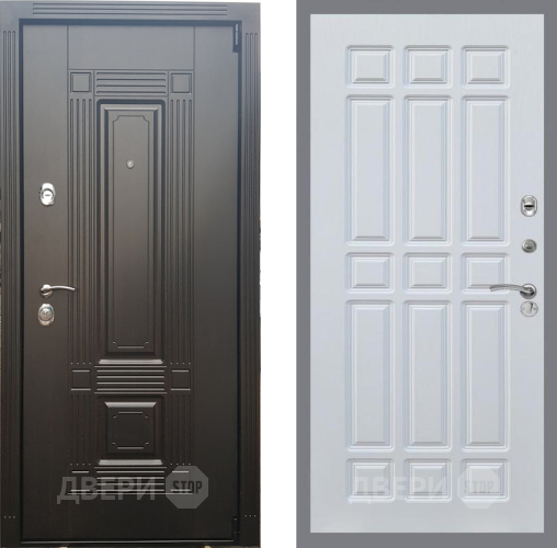 Входная металлическая Дверь Рекс (REX) 9 FL-33 Белый ясень в Электрогорске