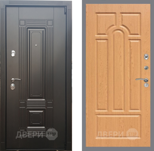 Входная металлическая Дверь Рекс (REX) 9 FL-58 Дуб в Электрогорске