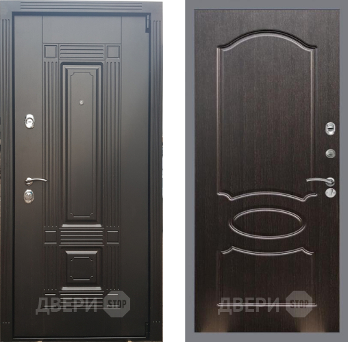 Входная металлическая Дверь Рекс (REX) 9 FL-128 Венге светлый в Электрогорске