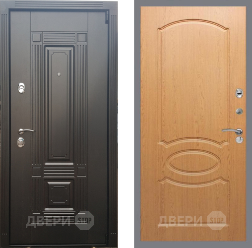 Входная металлическая Дверь Рекс (REX) 9 FL-128 Дуб в Электрогорске