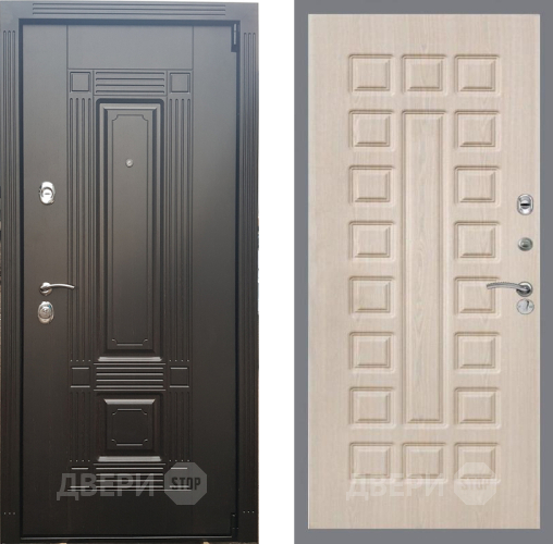 Входная металлическая Дверь Рекс (REX) 9 FL-183 Беленый дуб в Электрогорске