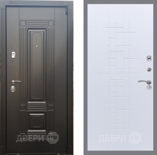 Входная металлическая Дверь Рекс (REX) 9 FL-289 Белый ясень в Электрогорске