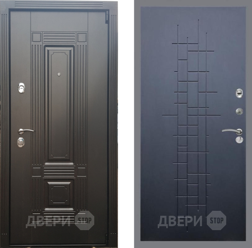 Входная металлическая Дверь Рекс (REX) 9 FL-289 Ясень черный в Электрогорске