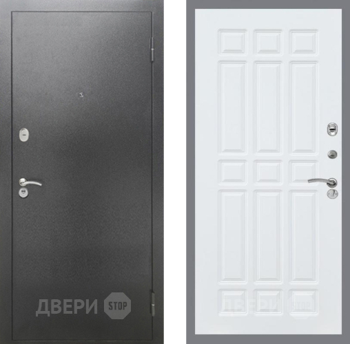 Дверь Рекс (REX) 2А Серебро Антик FL-33 Силк Сноу в Электрогорске