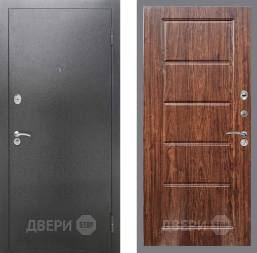 Входная металлическая Дверь Рекс (REX) 2А Серебро Антик FL-39 орех тисненый в Электрогорске