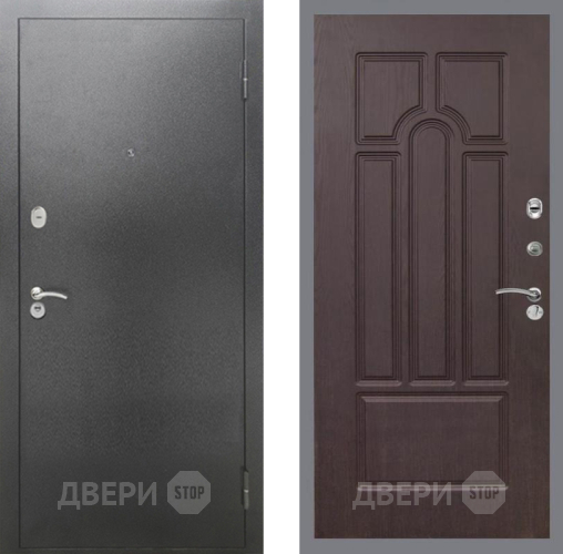 Входная металлическая Дверь Рекс (REX) 2А Серебро Антик FL-58 Венге в Электрогорске
