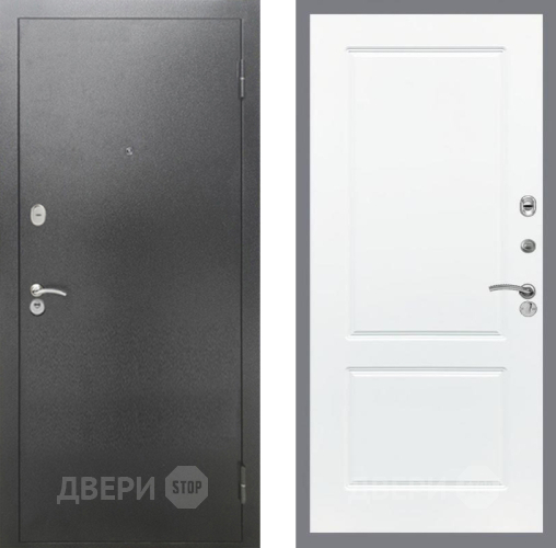 Входная металлическая Дверь Рекс (REX) 2А Серебро Антик FL-117 Силк Сноу в Электрогорске