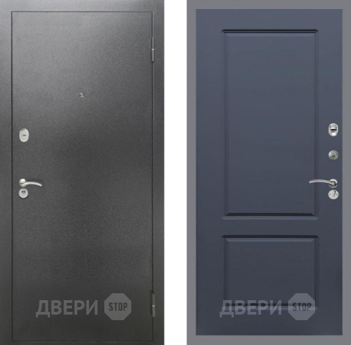 Дверь Рекс (REX) 2А Серебро Антик FL-117 Силк титан в Электрогорске