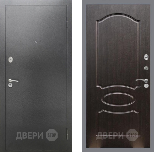Входная металлическая Дверь Рекс (REX) 2А Серебро Антик FL-128 Венге светлый в Электрогорске