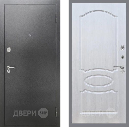 Дверь Рекс (REX) 2А Серебро Антик FL-128 Лиственница беж в Электрогорске
