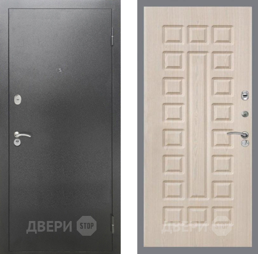 Дверь Рекс (REX) 2А Серебро Антик FL-183 Беленый дуб в Электрогорске