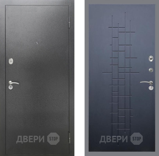 Дверь Рекс (REX) 2А Серебро Антик FL-289 Ясень черный в Электрогорске
