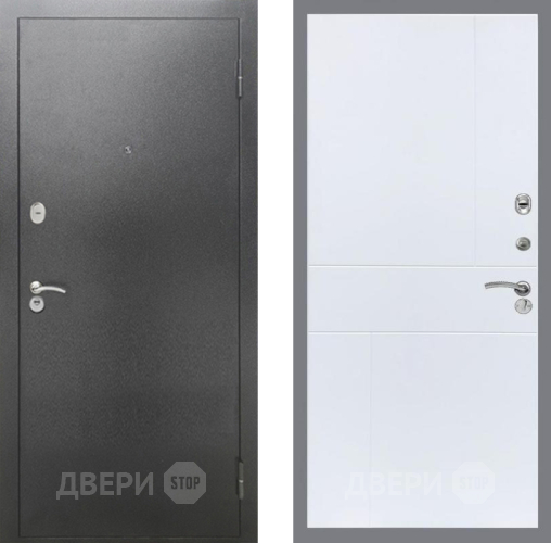 Дверь Рекс (REX) 2А Серебро Антик FL-290 Силк Сноу в Электрогорске