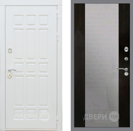Входная металлическая Дверь Рекс (REX) 8 Силк Сноу СБ-16 Зеркало Венге в Электрогорске