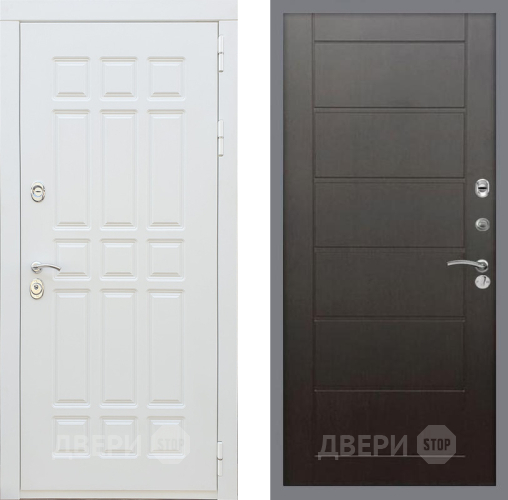 Входная металлическая Дверь Рекс (REX) 8 Силк Сноу Сити Венге в Электрогорске