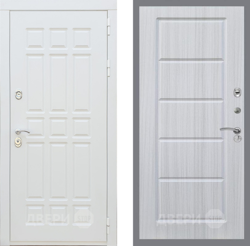 Входная металлическая Дверь Рекс (REX) 8 Силк Сноу FL-39 Сандал белый в Электрогорске