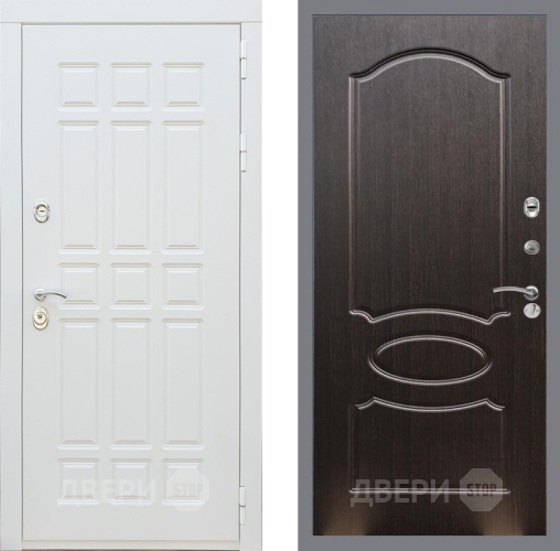 Входная металлическая Дверь Рекс (REX) 8 Силк Сноу FL-128 Венге светлый в Электрогорске