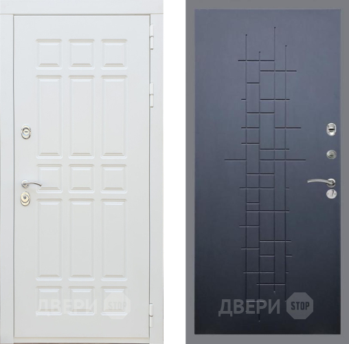 Входная металлическая Дверь Рекс (REX) 8 Силк Сноу FL-289 Ясень черный в Электрогорске