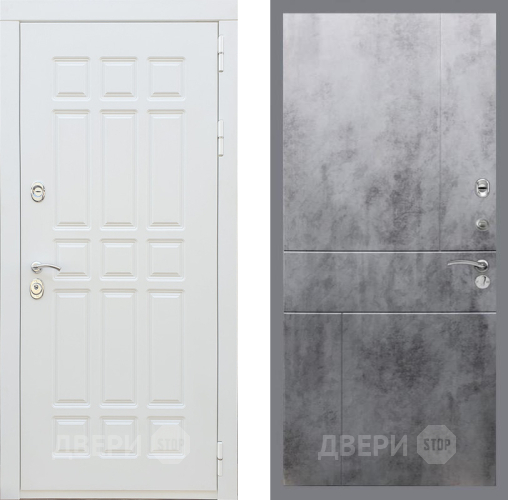 Входная металлическая Дверь Рекс (REX) 8 Силк Сноу FL-290 Бетон темный в Электрогорске