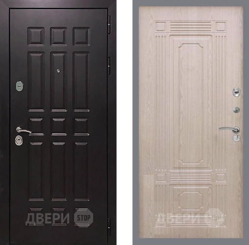 Входная металлическая Дверь Рекс (REX) 8 FL-2 Беленый дуб в Электрогорске