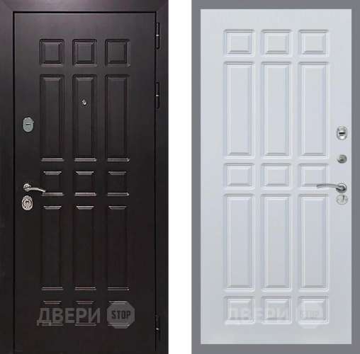 Входная металлическая Дверь Рекс (REX) 8 FL-33 Белый ясень в Электрогорске