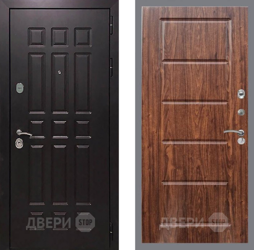 Входная металлическая Дверь Рекс (REX) 8 FL-39 орех тисненый в Электрогорске